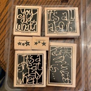 Snappy Starts rubber stamp set never used
